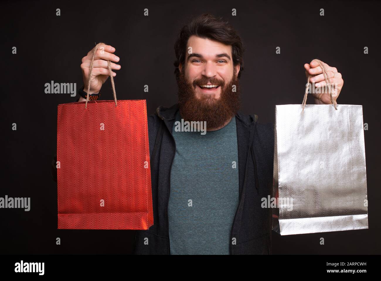 online shopping bag man