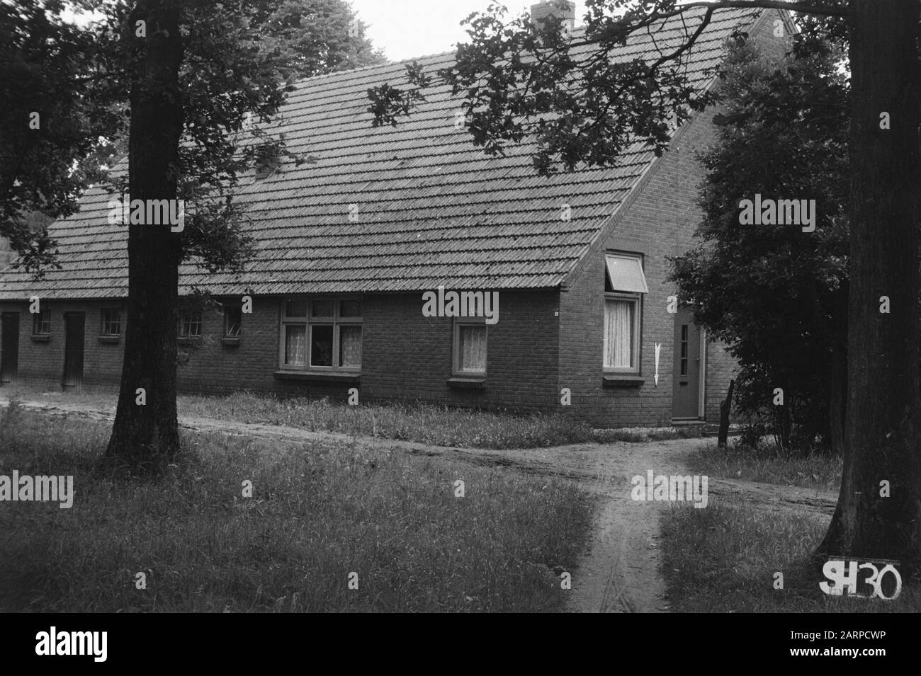 Fixed Points Cultural Service  Huis te Slagharen (land consolidation Radewijk-Baalder) Annotation: SH-30. land consolidation, field water adjustments Stock Photo