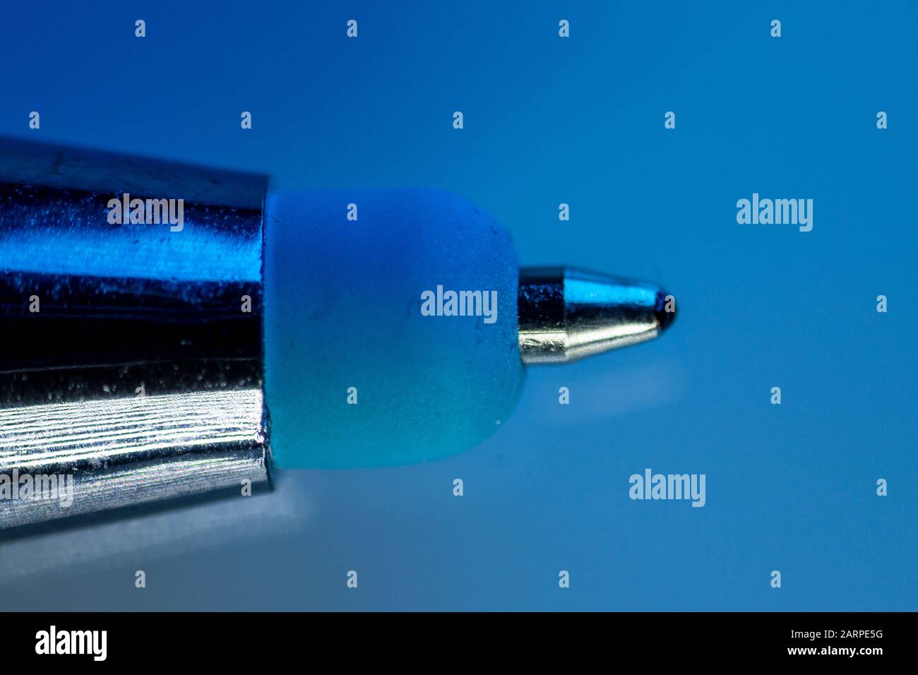 Macro image of a ballpoint pen Stock Photo