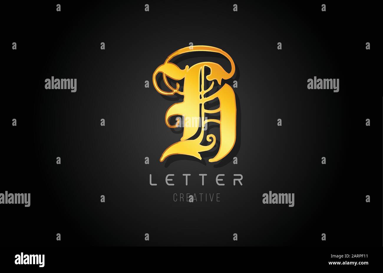 Set of gold and bling letters  Graphic design logo, Marketing logo, Icon  design