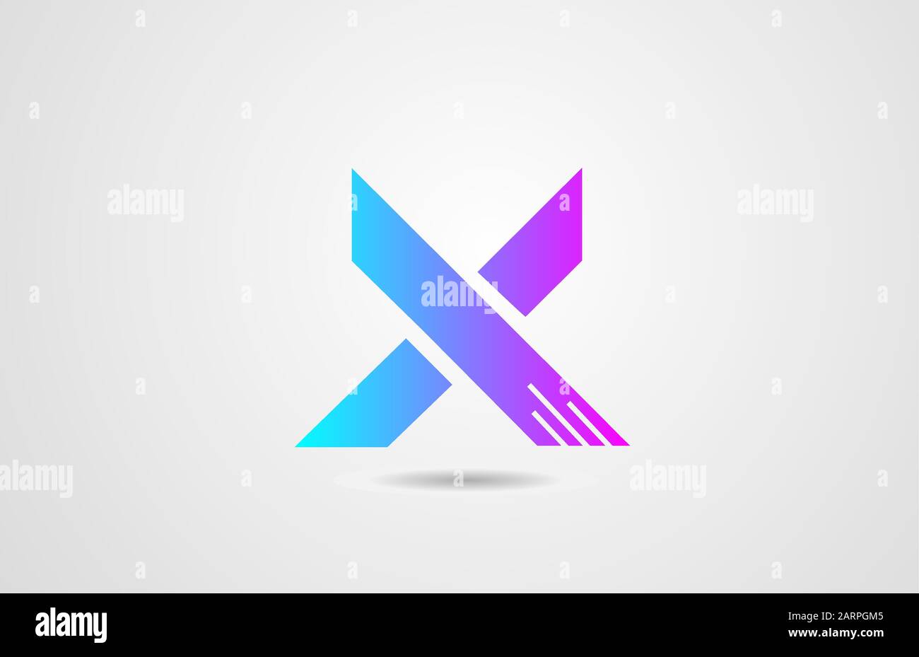 pink blue alphabet letter X logo icon design template for corporate ...