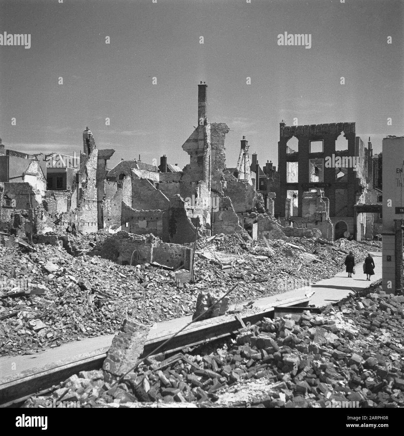 War infrastructure buildings Black and White Stock Photos & Images - Alamy