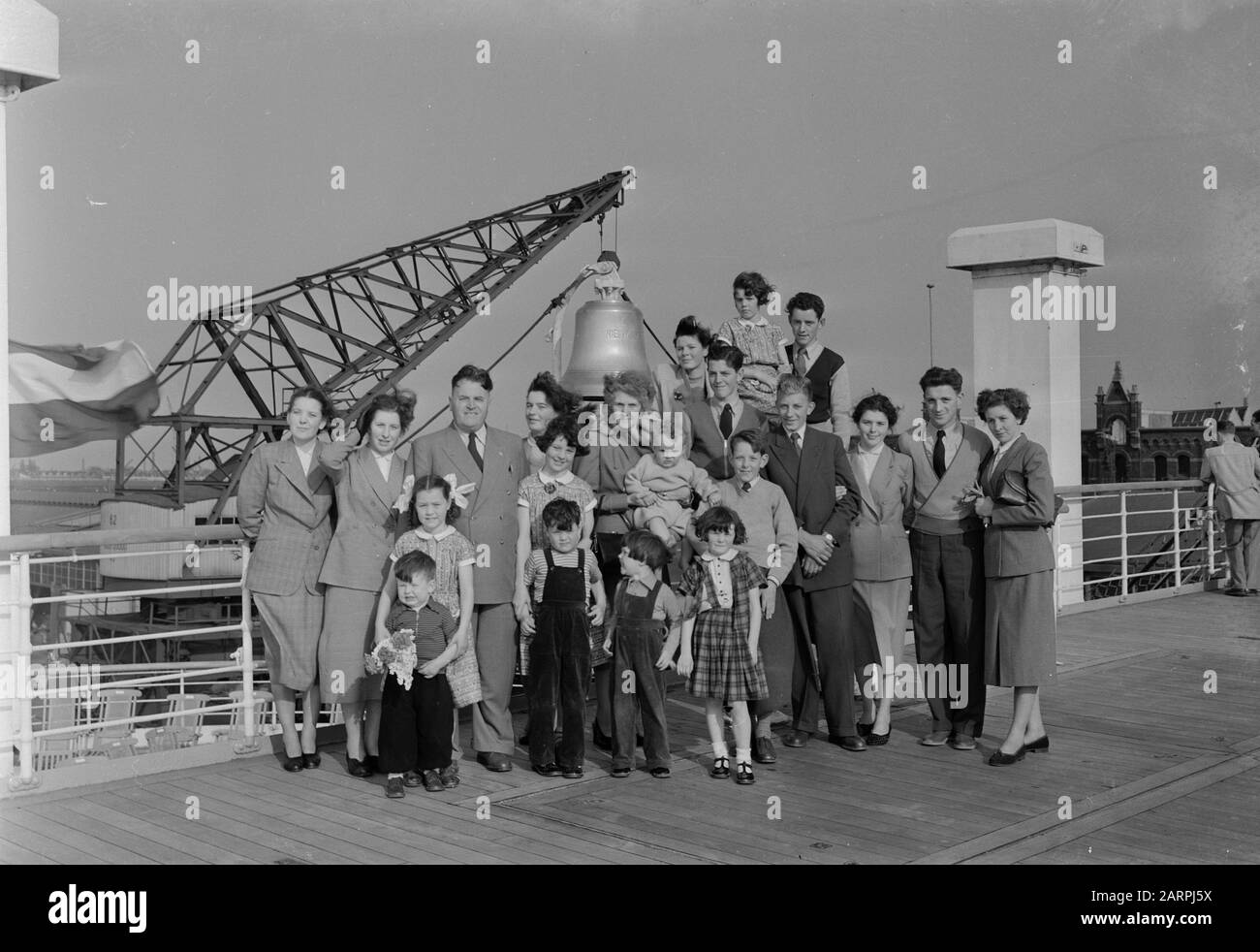 Emigration By Boat From The Netherlands To Canada 1952 Family Griffin Emigrate To Canada 19 Persons Date 17 April 1952 Stock Photo Alamy