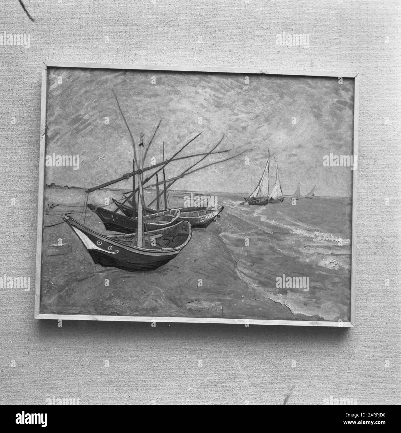 Fishing boats on the beach at les saintes maries de