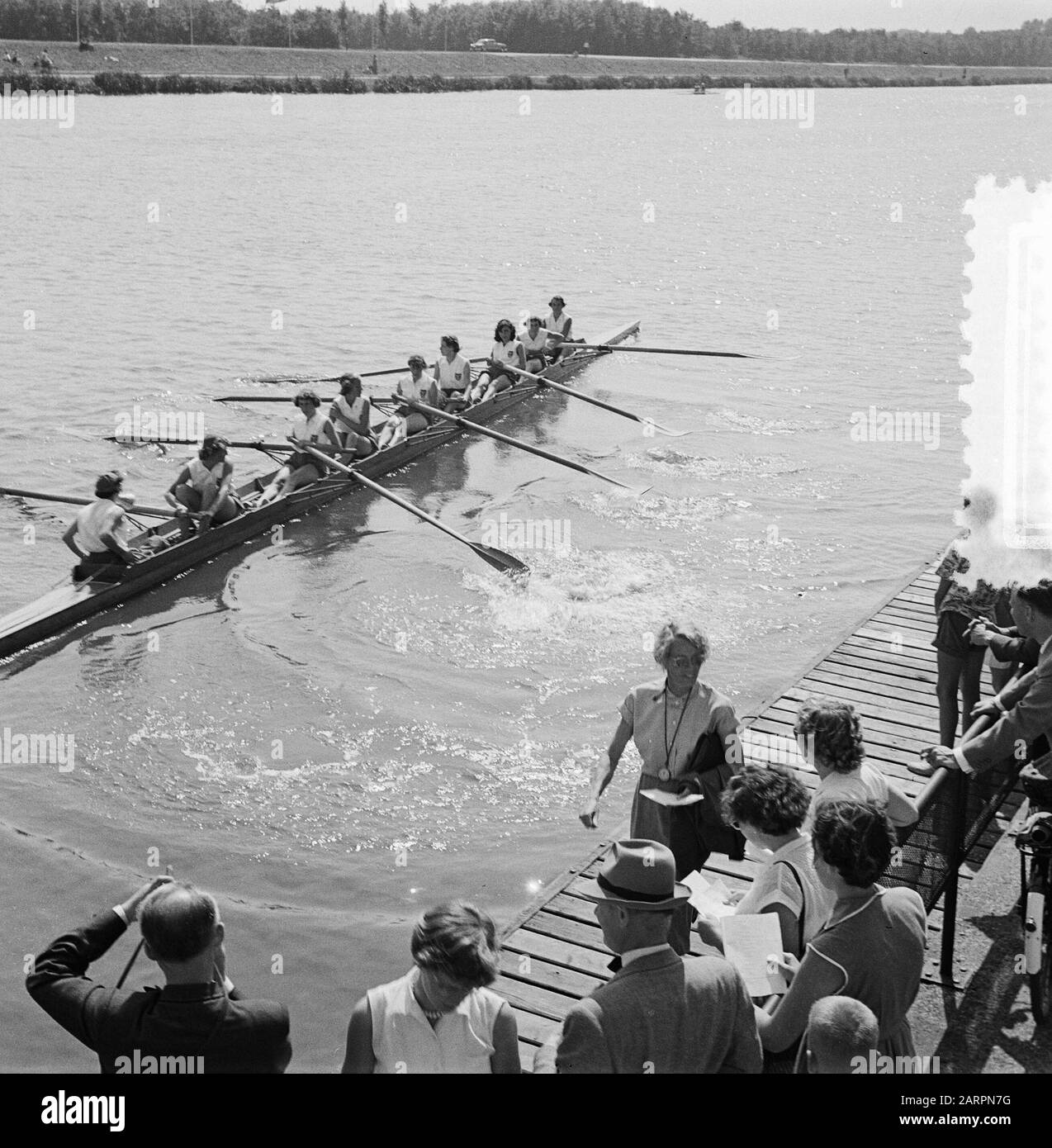 rowing championships, Bosbaan Date 1953 Location Amsterdam