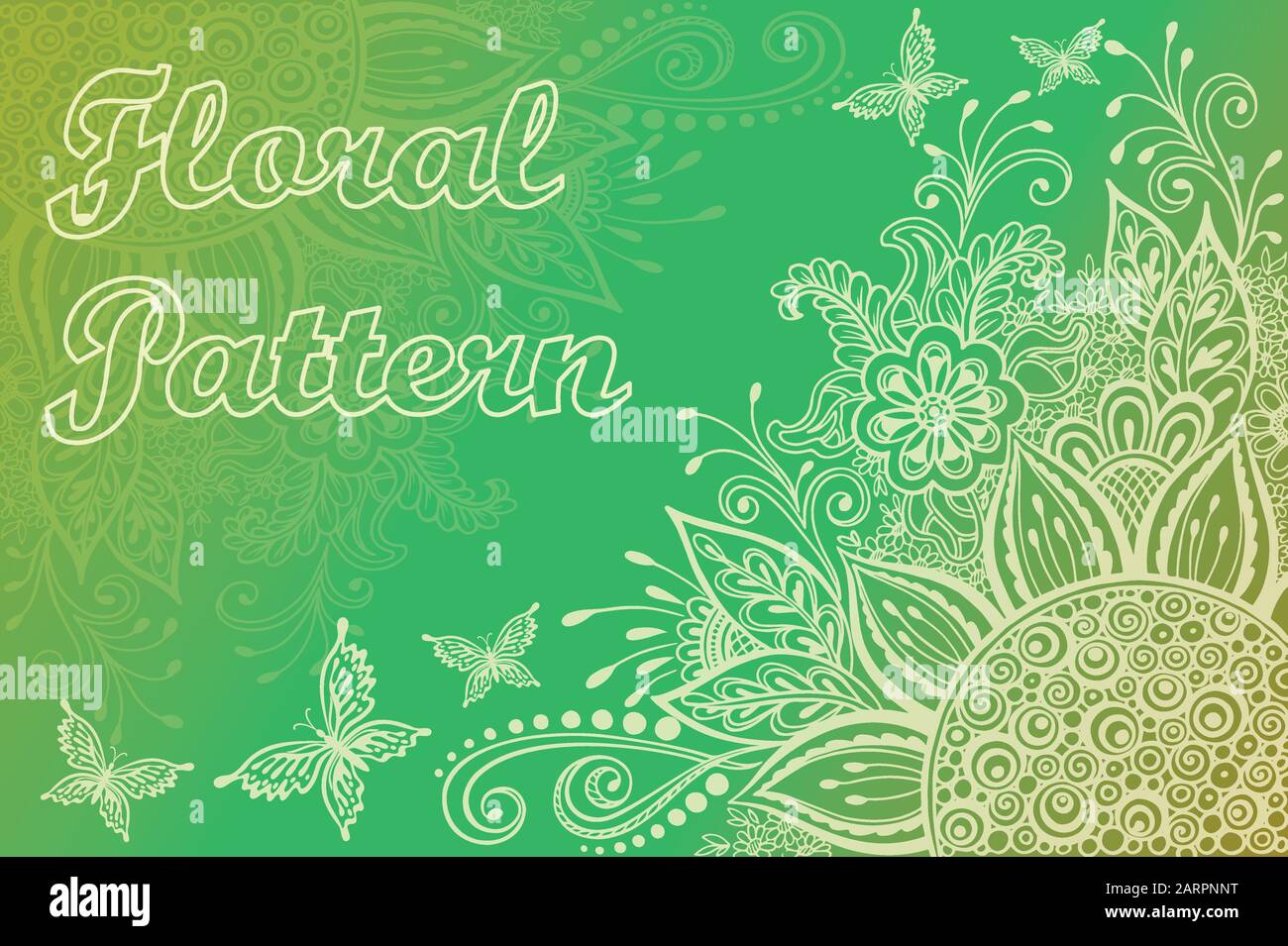 Backgrounds with Floral Pattern Stock Vector