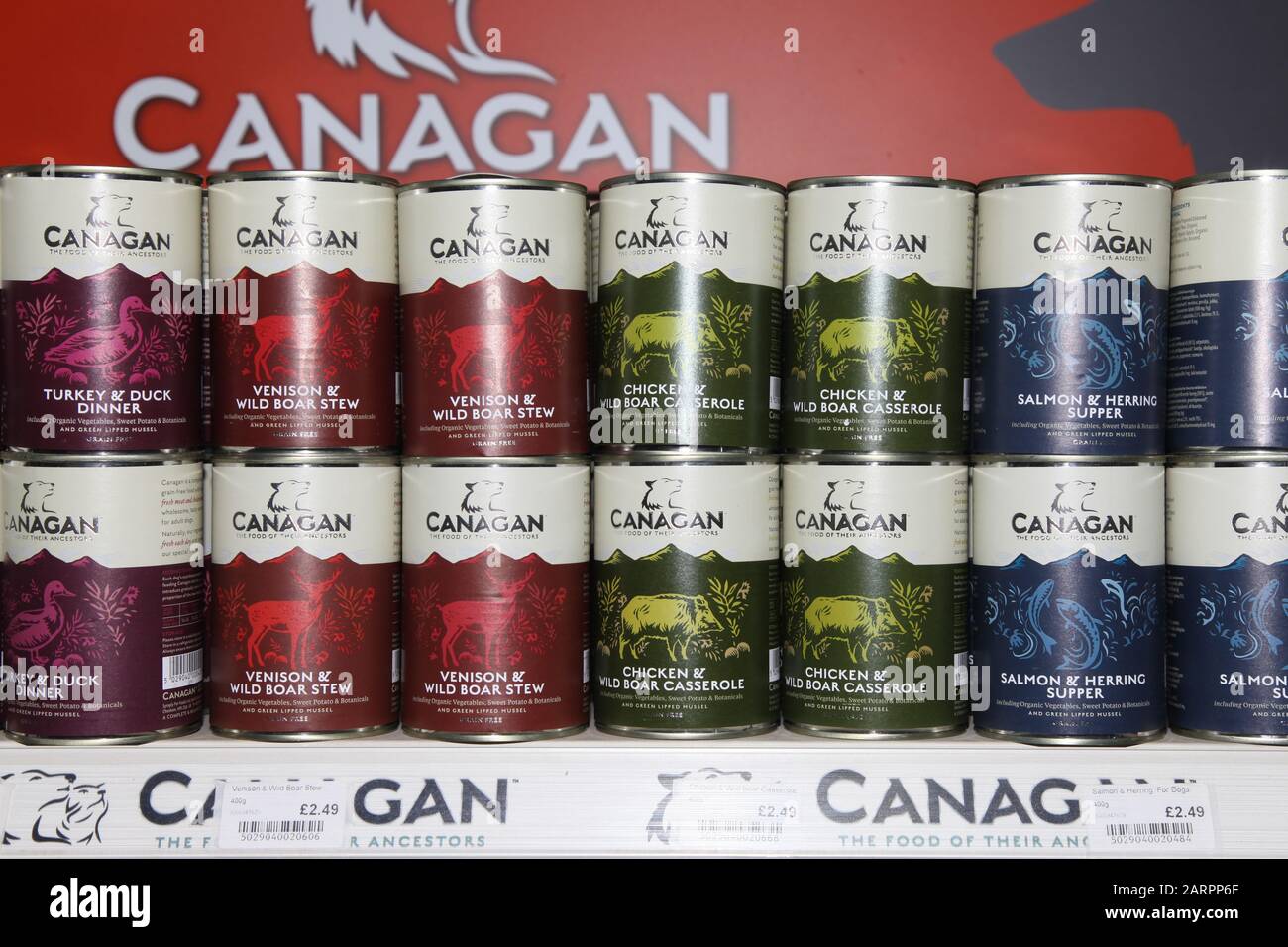 Canagan premium organic tinned dog food 