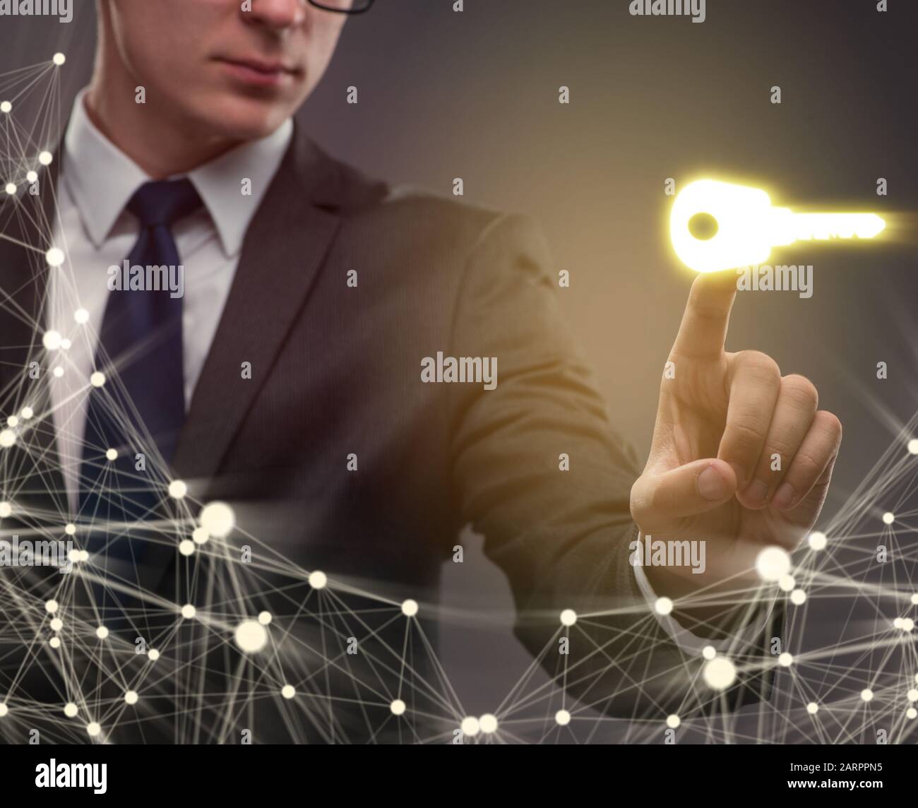The concept with key to success illustration Stock Photo - Alamy
