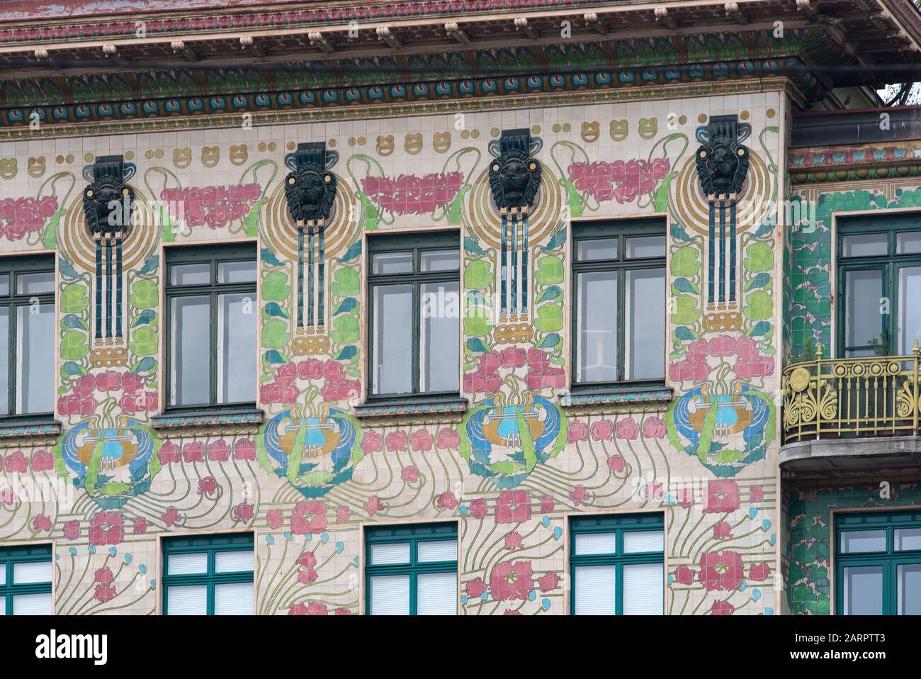 Vienna, Austria June 6, 2019; Closeup of the flower pattern of the