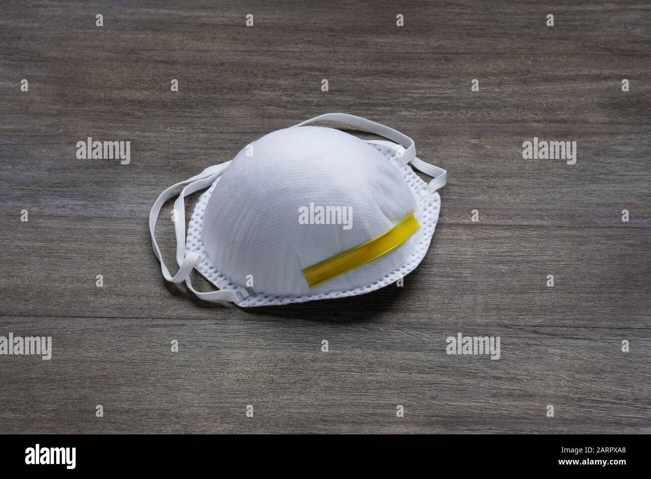 dust or face mask or filtering facepiece respirator or breathing protection Stock Photo