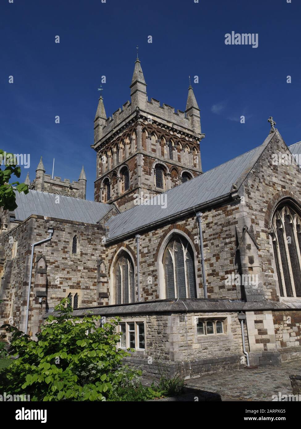 The Minster church in Wimborne Minster, Dorset, UK Stock Photo Alamy