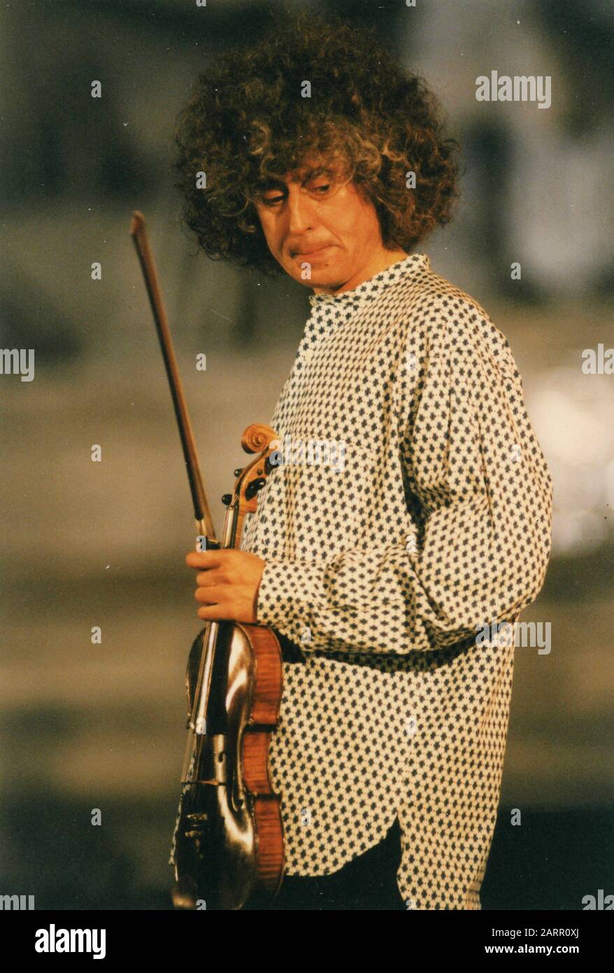 Italian singer Angelo Branduardi, Italy 1980s Stock Photo
