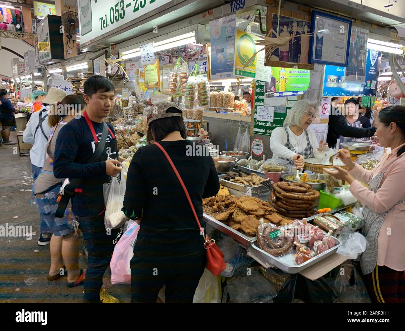 store in Chiang Mai fruit market. Muang Mai market is one of biggest