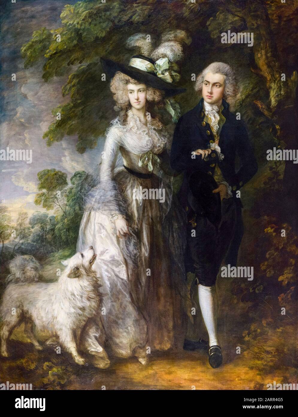 Thomas Gainsborough, Mr and Mrs William Hallett (The Morning Walk), portrait painting, 1785 Stock Photo