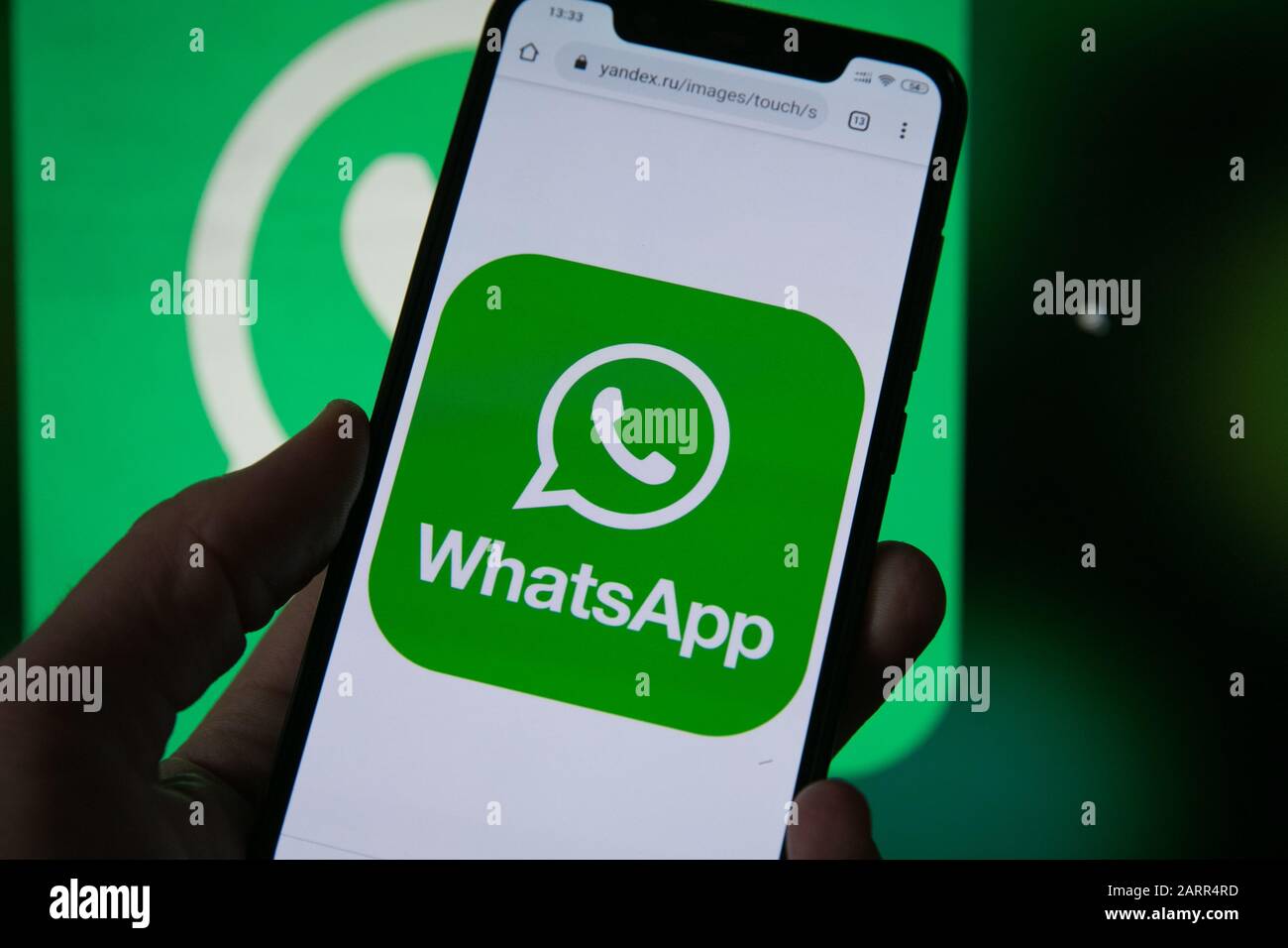 Whatsapp mobile phone messenger Stock Photo - Alamy