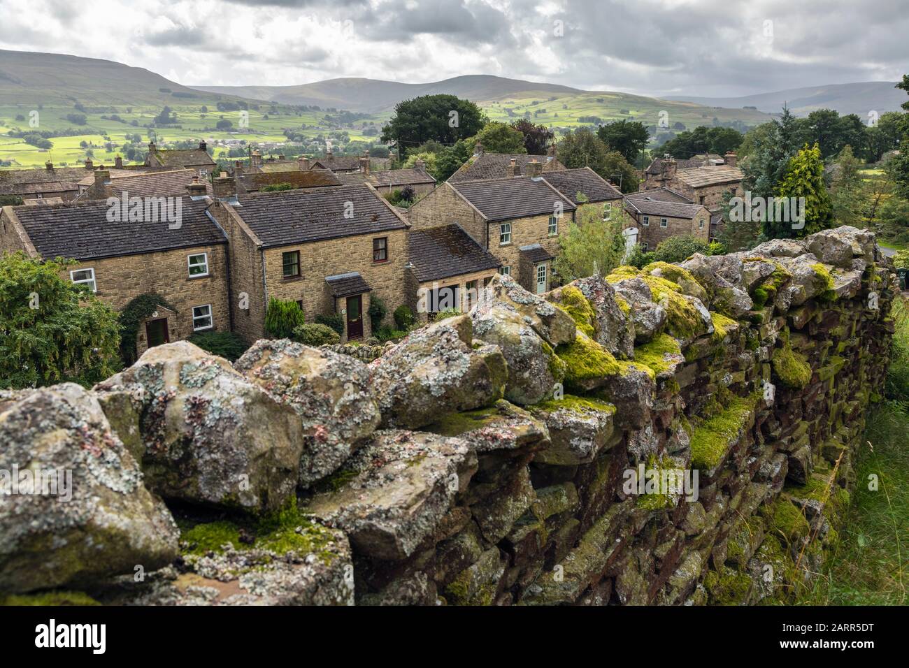 The tiny picturesque village of Sedbusk in Wensleydale, Yorkshire Dales National Park, England Stock Photo