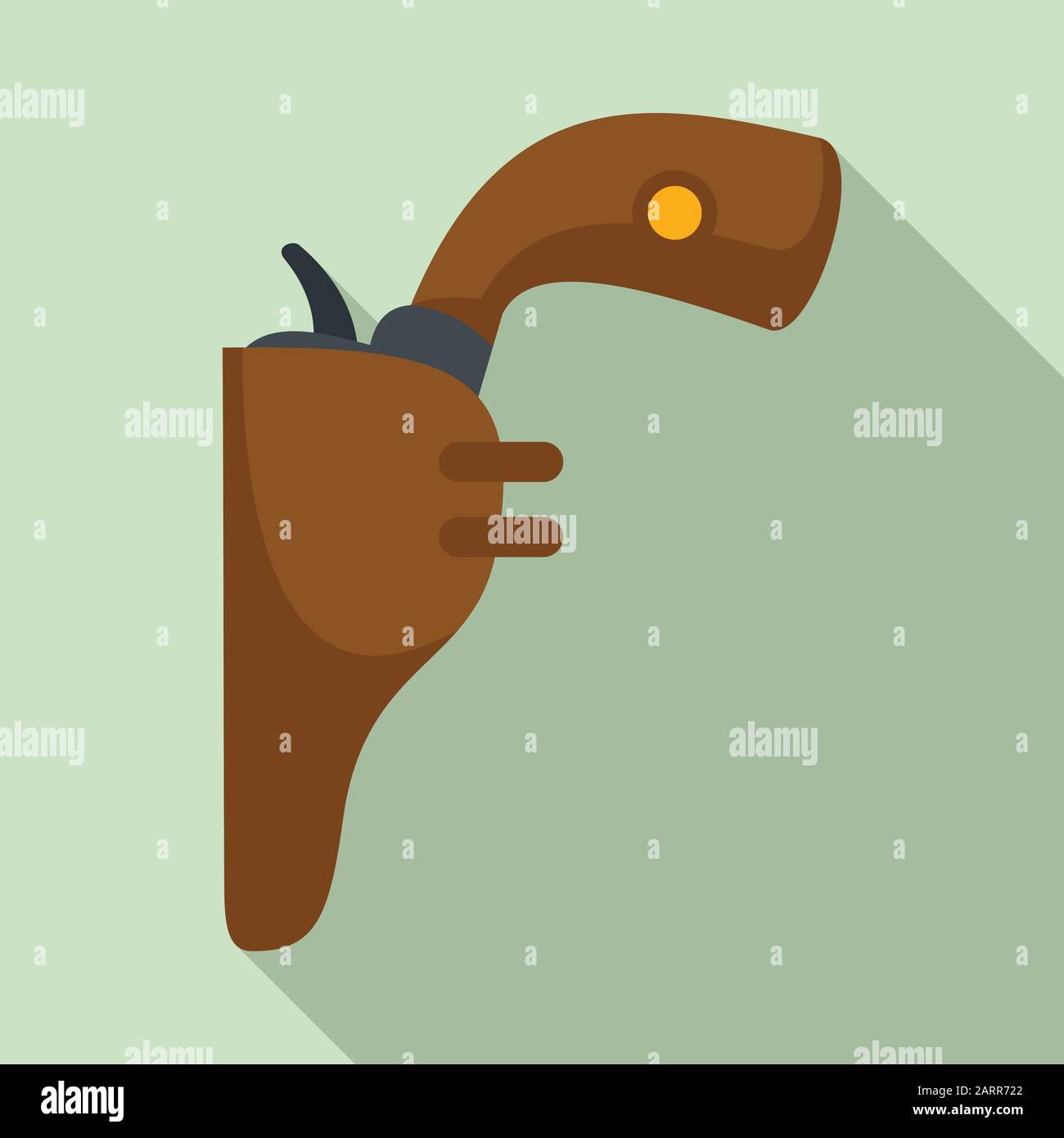 Revolver icon. Flat illustration of revolver vector icon for web design ...