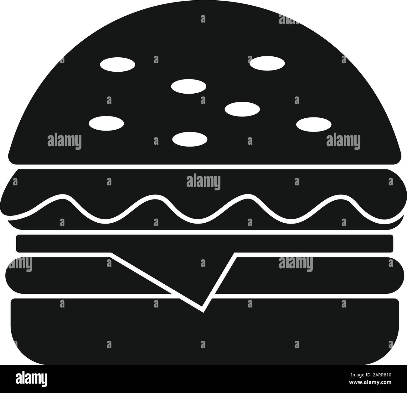 Burger icon. Simple illustration of burger vector icon for web design ...