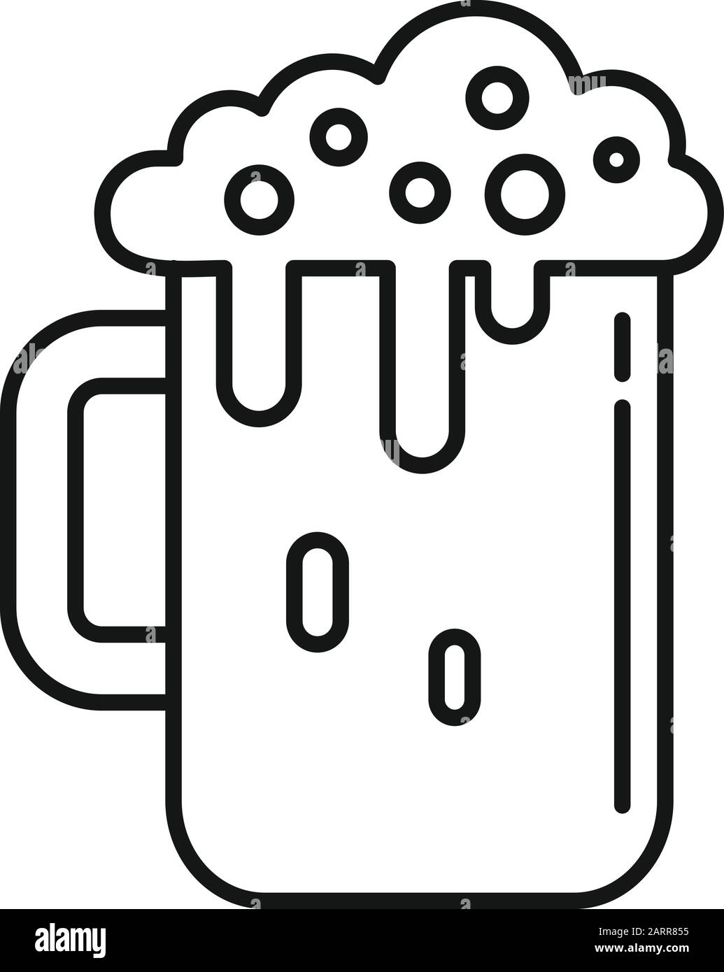 Beer mug icon. Outline beer mug vector icon for web design isolated on  white background Stock Vector Image & Art - Alamy