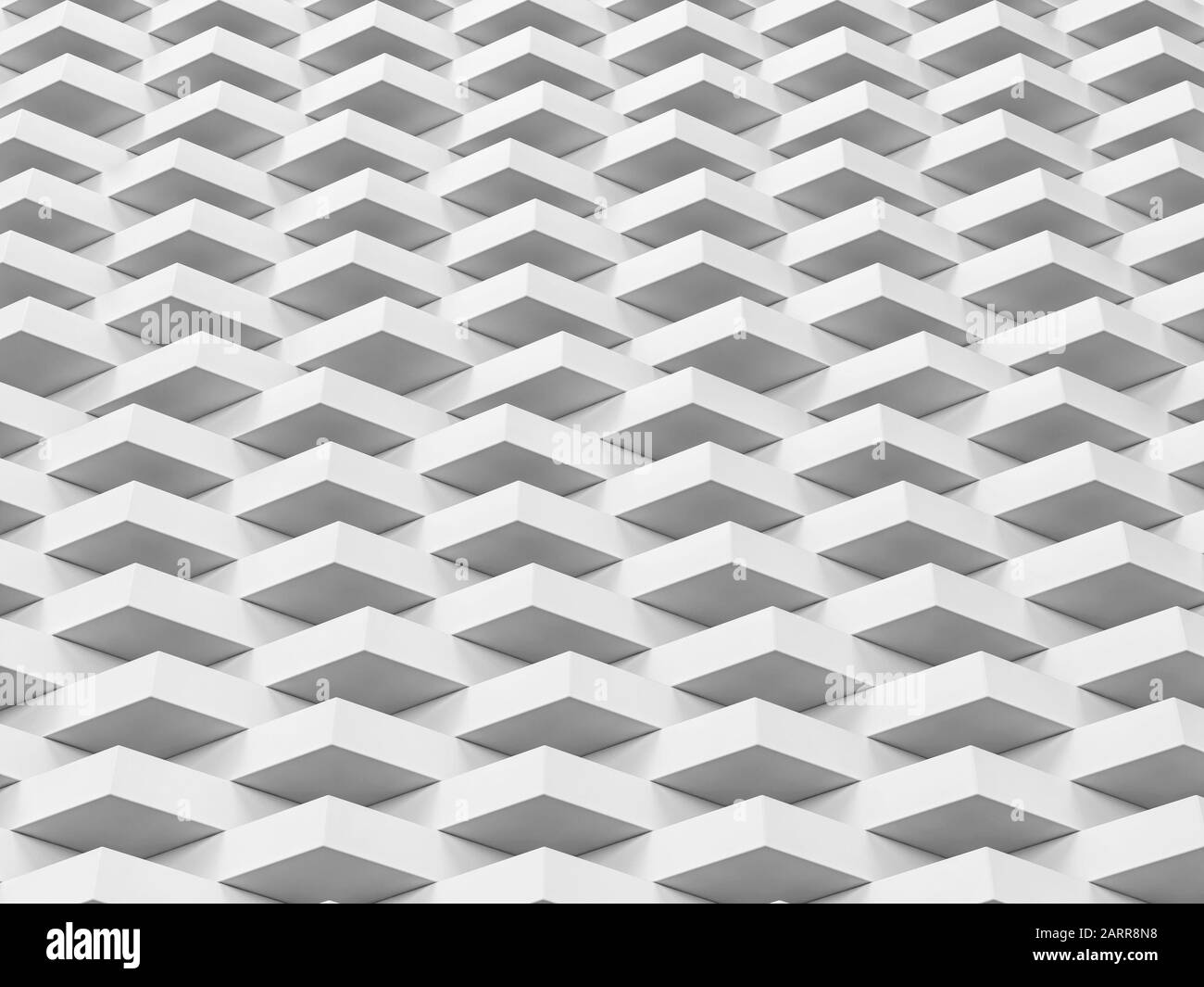 Abstract white geometric background. 3d illustration Stock Photo - Alamy