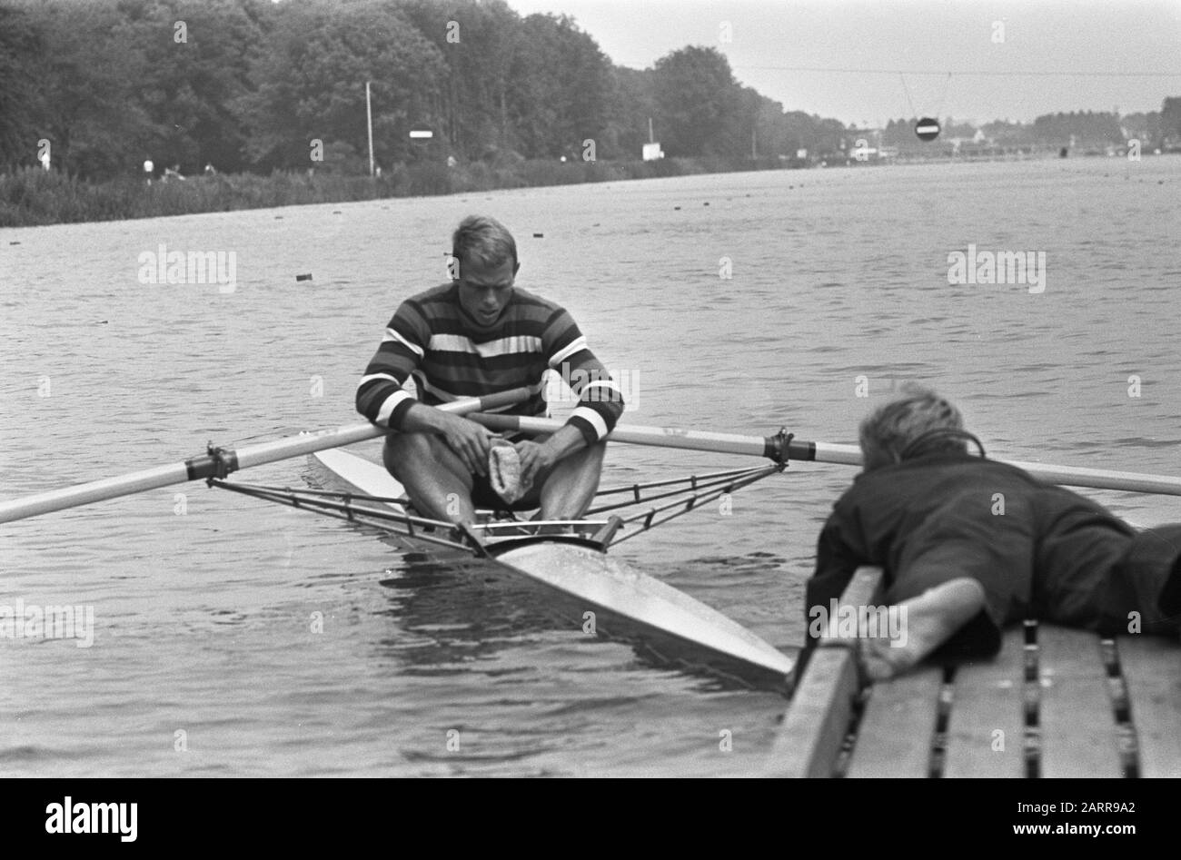 Bosbaan rowing Black and White Stock Photos & Images - Alamy