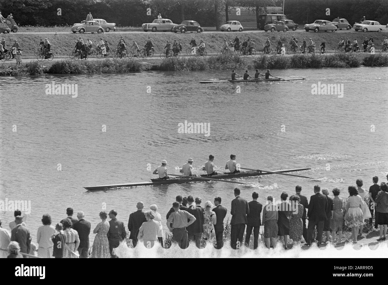 Rowing Championships Bosbaan. Men four without mate Date 27 July 1963
