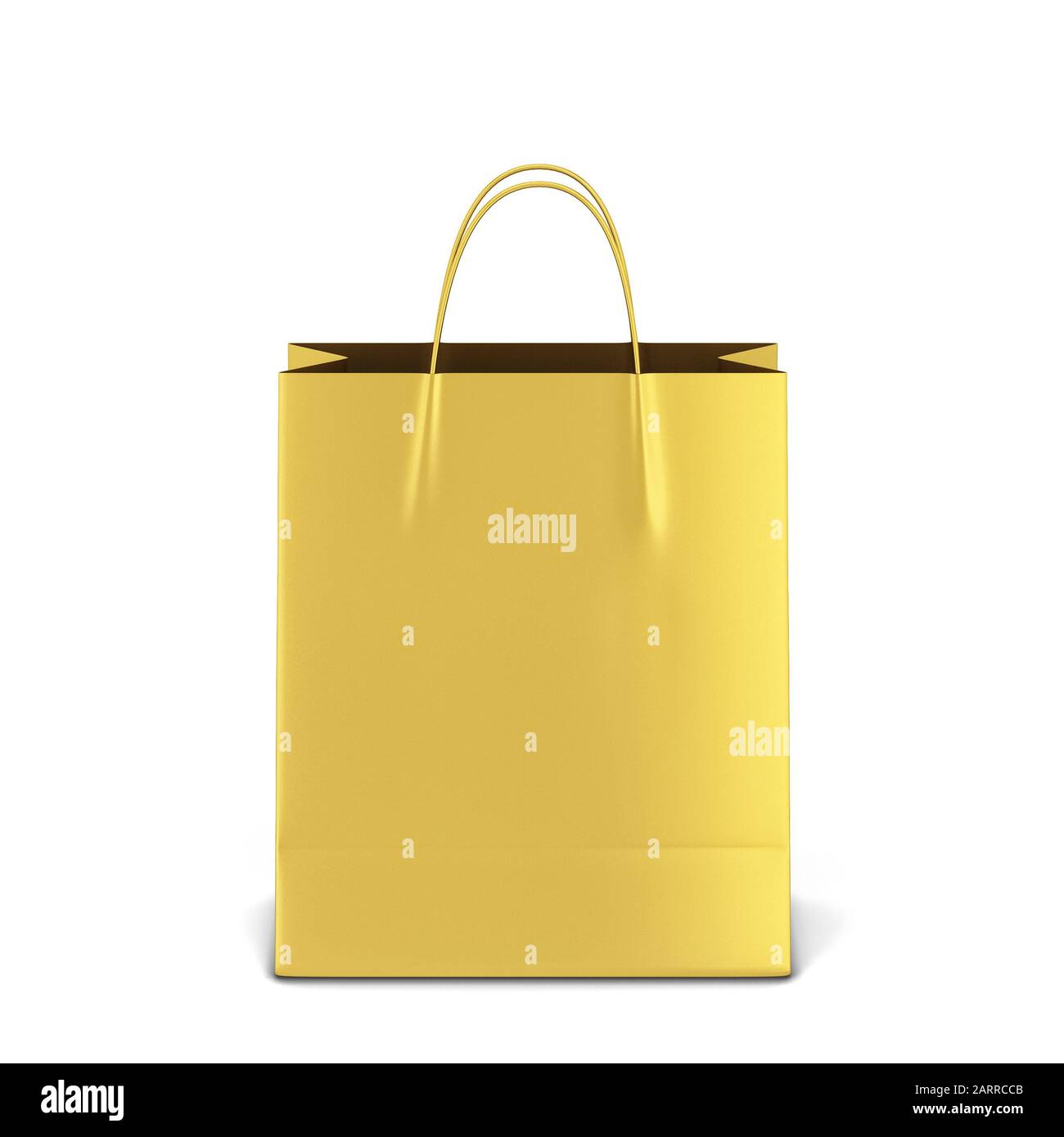 Blank shopping bag mockup. 3d illustration isolated on white background ...