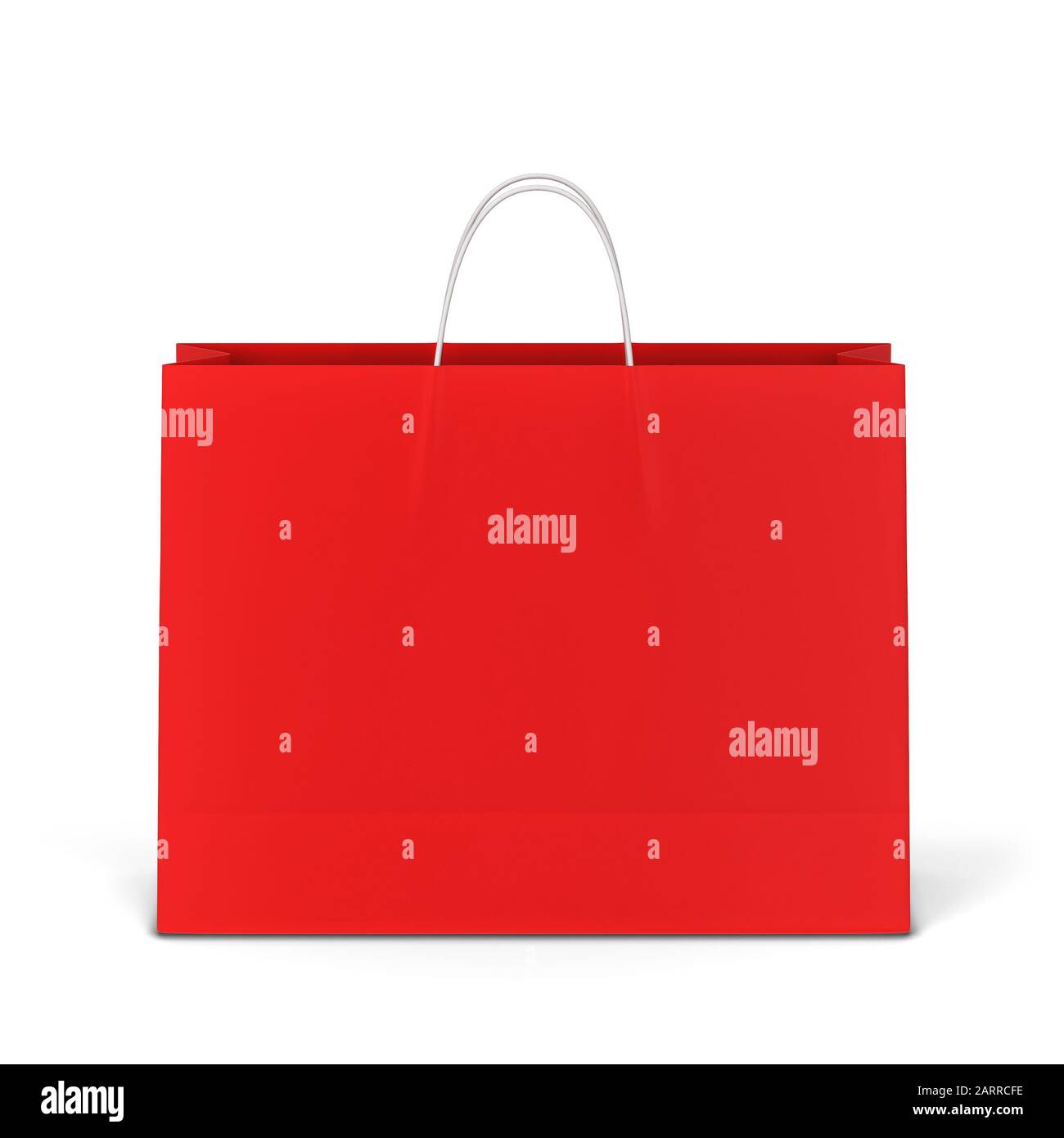 Blank shopping bag mockup. 3d illustration isolated on white background ...
