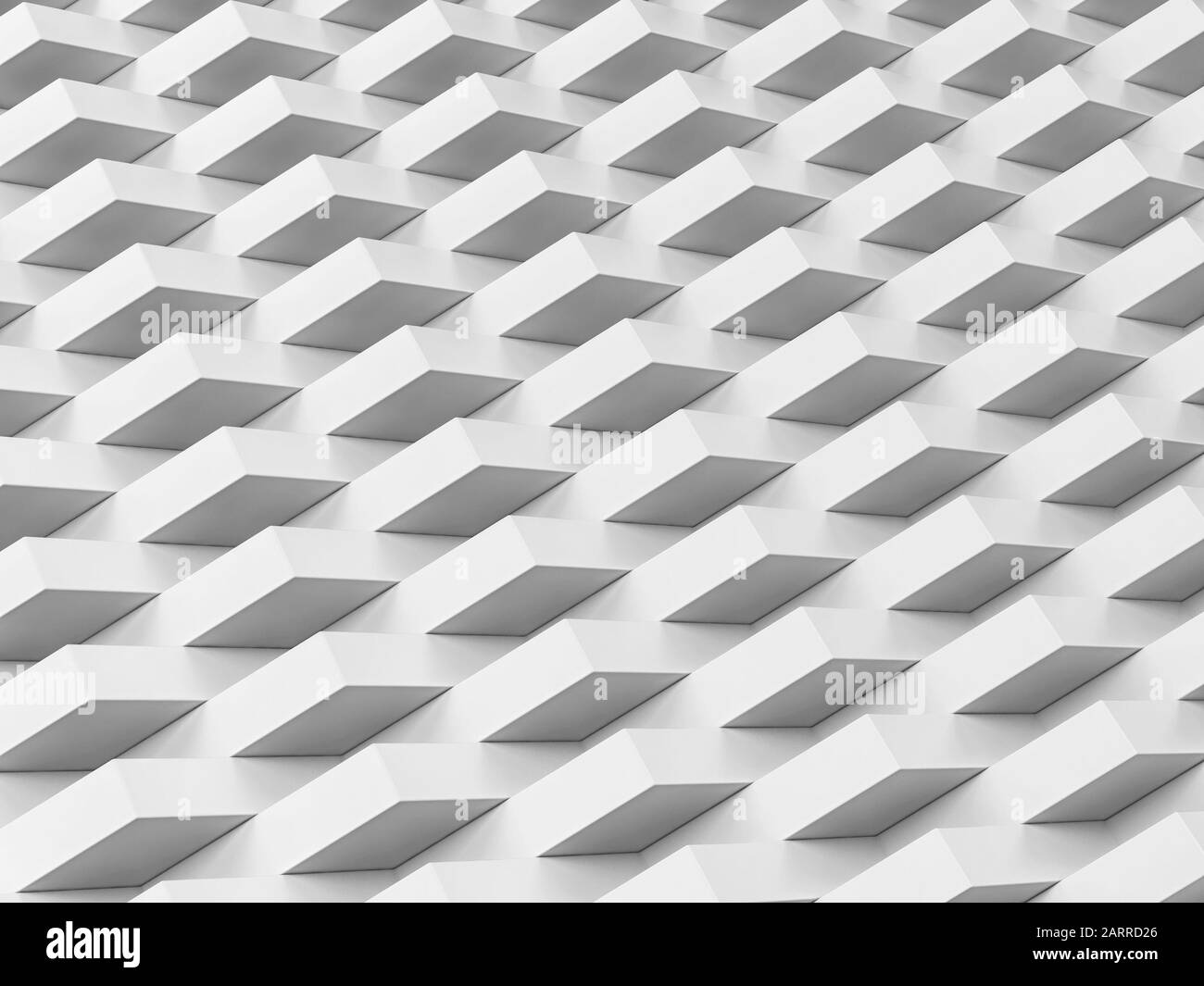 Abstract white geometric background. 3d illustration Stock Photo - Alamy