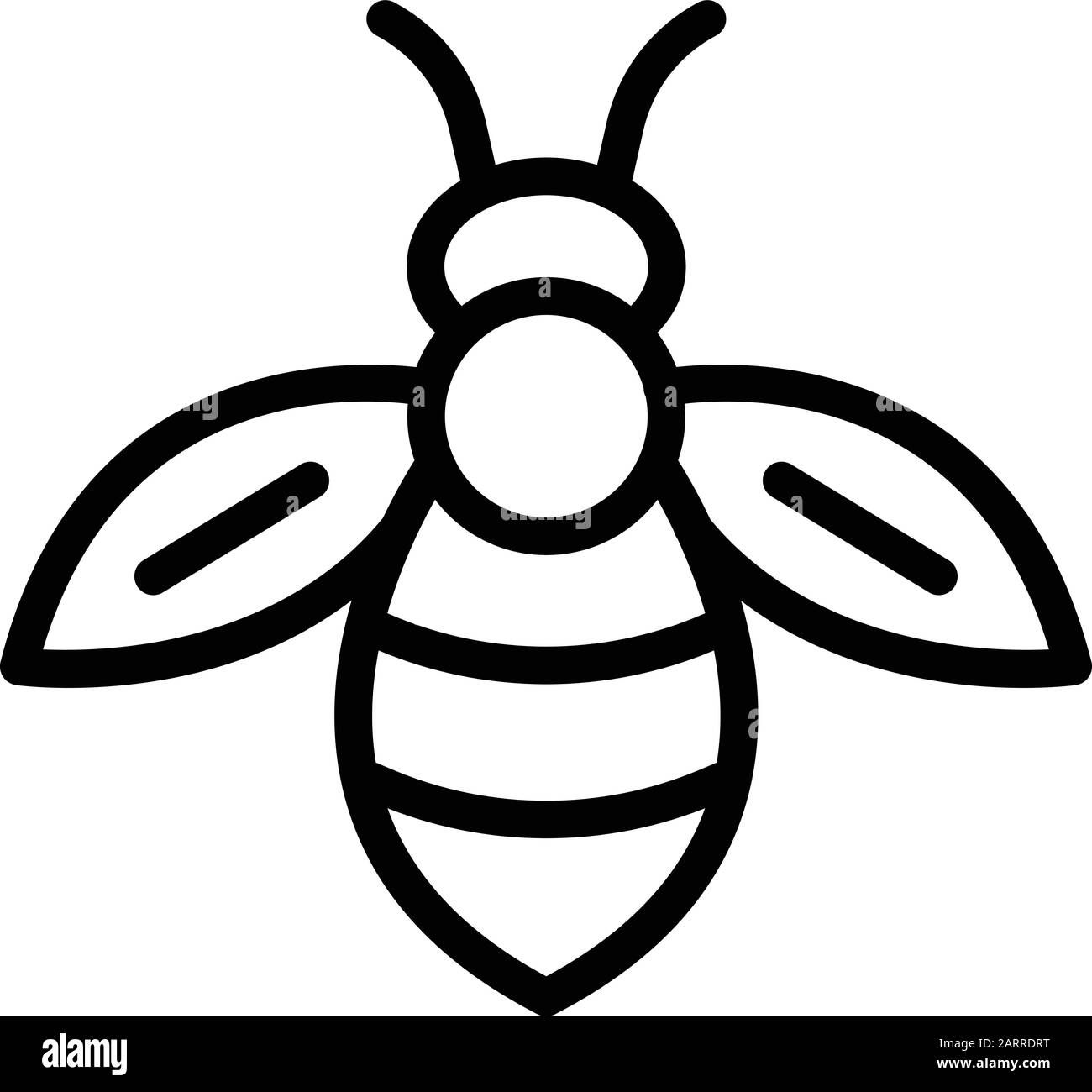 Bee icon, outline style Stock Vector Image & Art Alamy