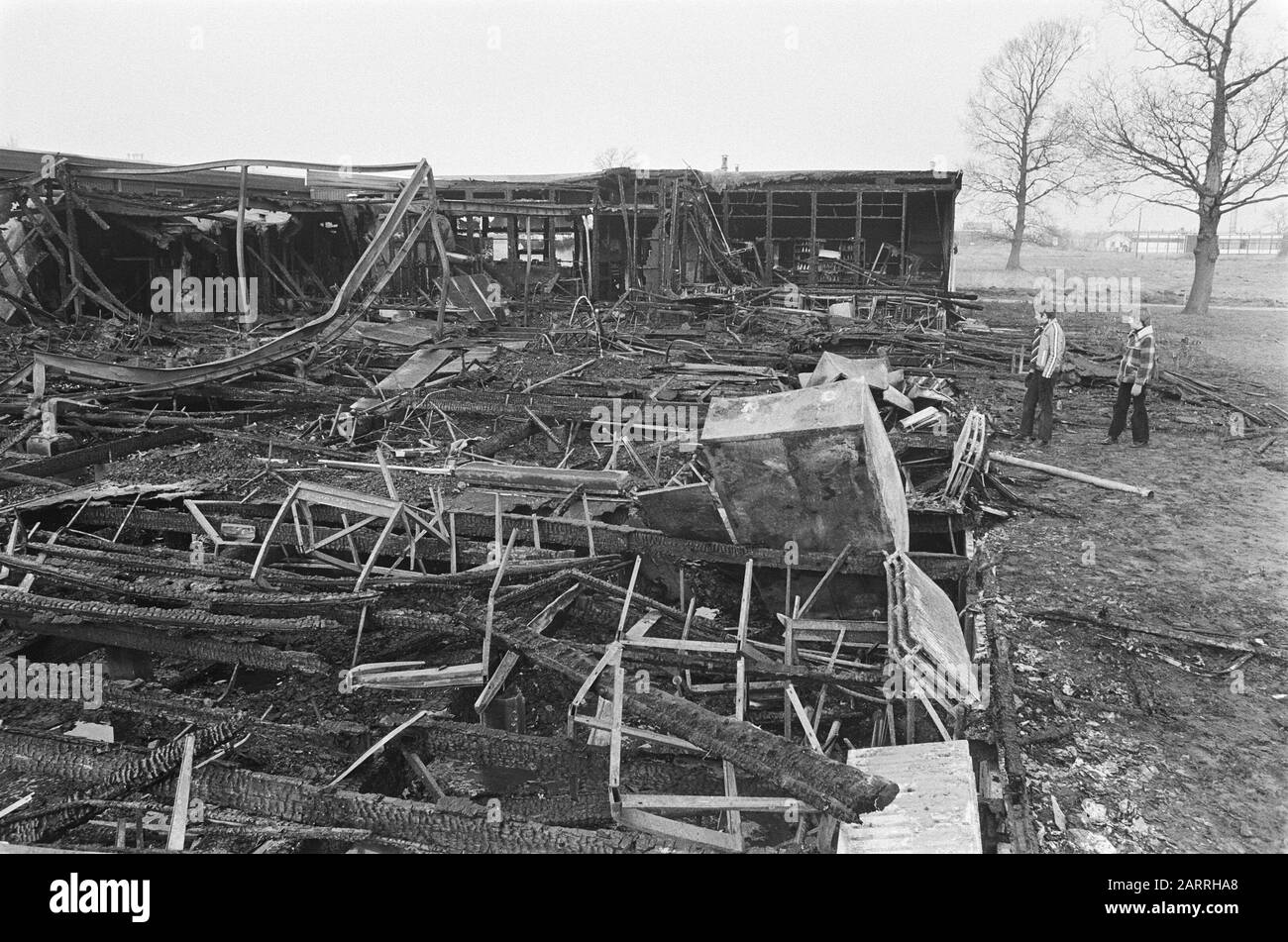 Burned down school Black and White Stock Photos & Images - Alamy