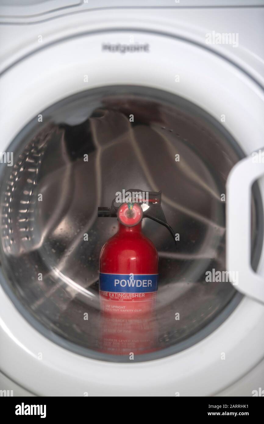 A Hotpoint washing machine which is on a recall list of fireprone