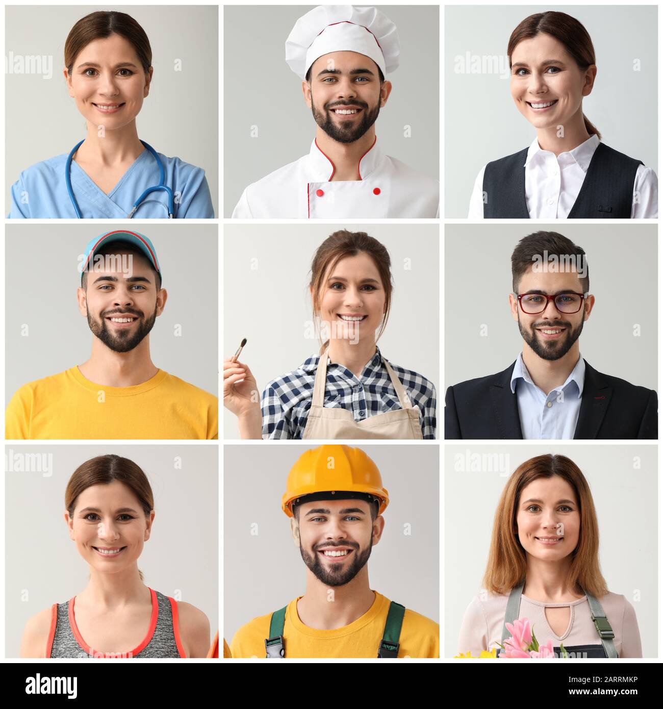 Job uniforms group hires stock photography and images Alamy