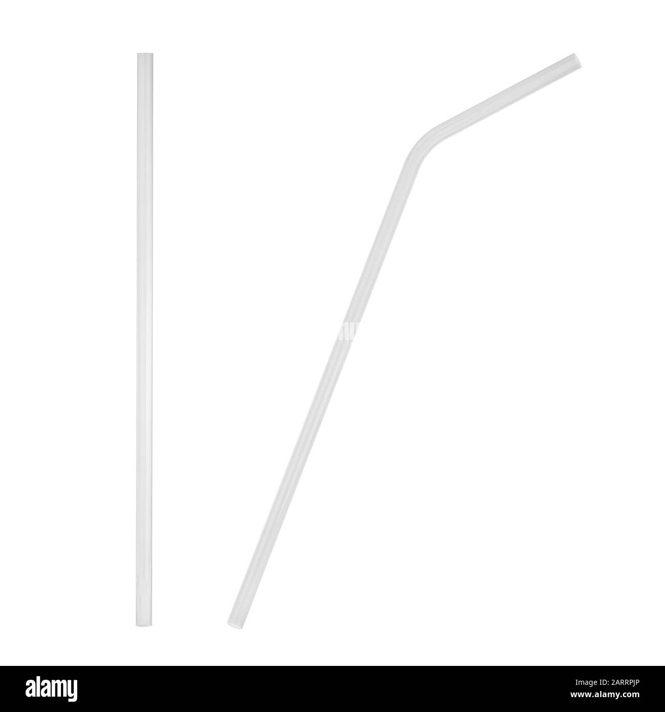 Glass straw to use instead of plastic one. 3d illustration isolated on