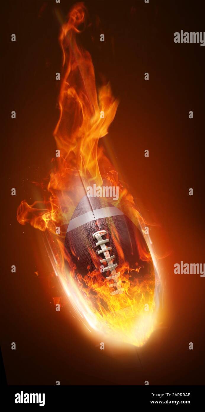 Exploding Rugby Ball Rugby ball with fire hi-res stock photography and images - Alamy