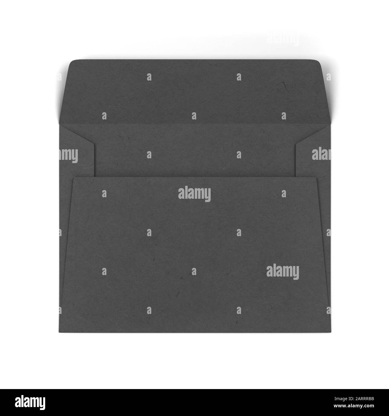 Blank paper envelope mockup. 3d illustration isolated on white