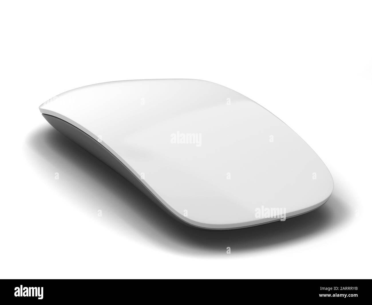 Blank modern computer mouse mockup. 3d illustration isolated on white background Stock Photo