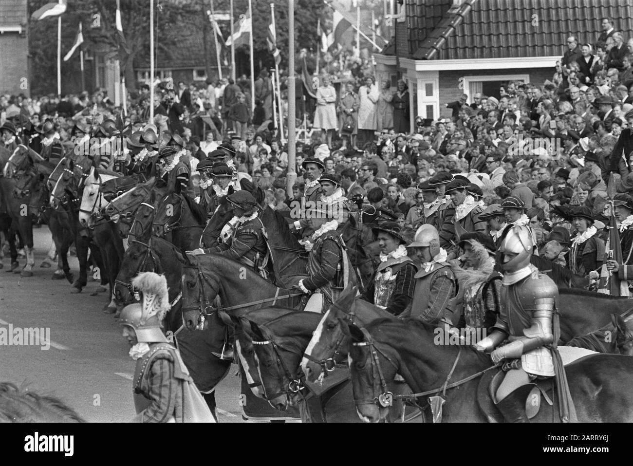 Battle of Heiligerlee commemorated. A historical defile drew by Heiligerlee Date: 24 May 1968 Location: Groningen (province), Heiligerlee Keywords: defilés, commemorations Stock Photo