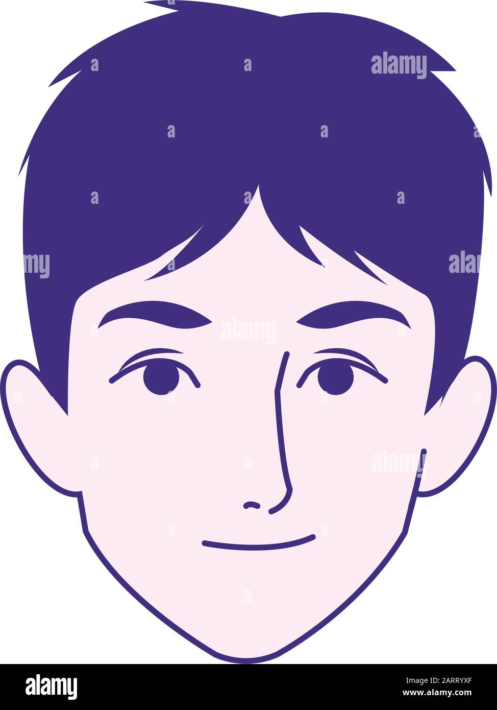 man face smiling icon image, flat design Stock Vector Image & Art - Alamy