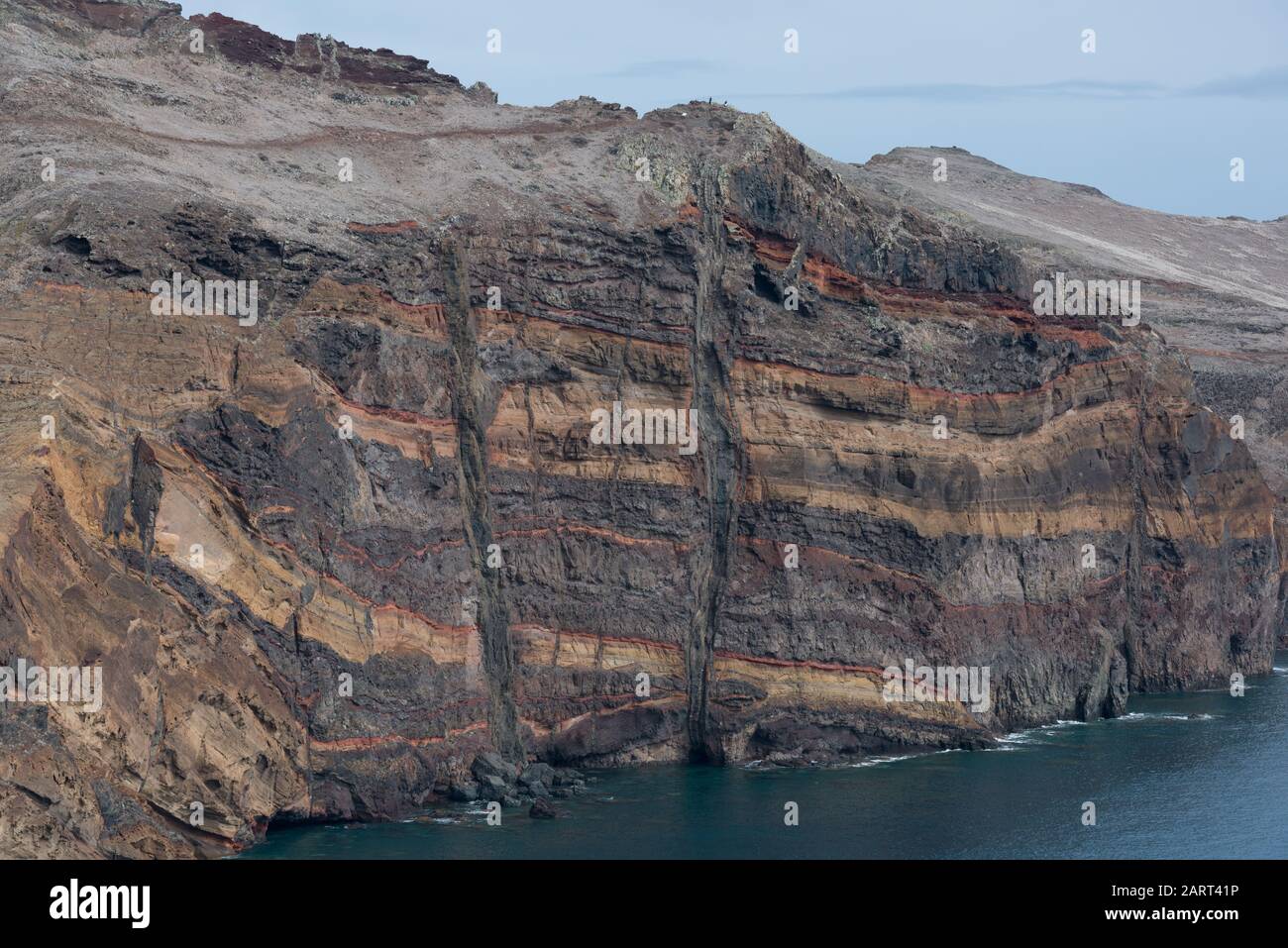 Southern coastline around Porta da Abra, Ponta de Sao Lourenco, Madeira Stock Photo