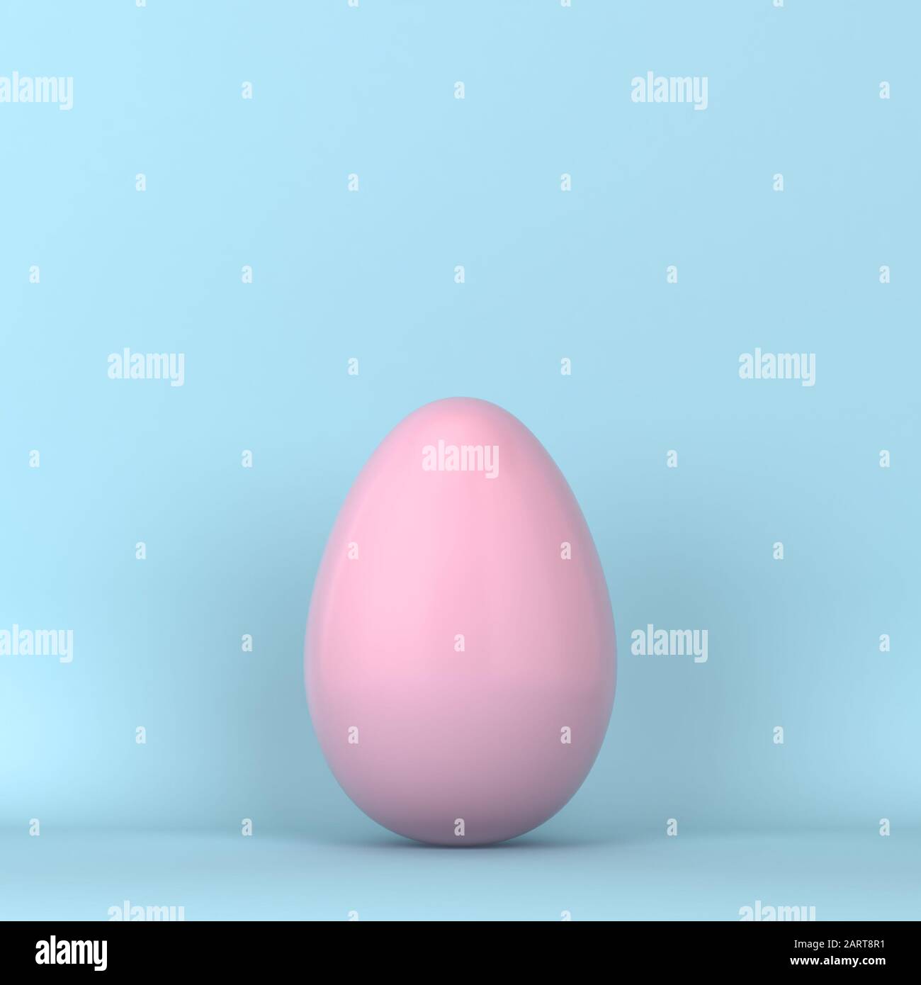 Simple egg. 3d illustration. Minimal concept Stock Photo - Alamy