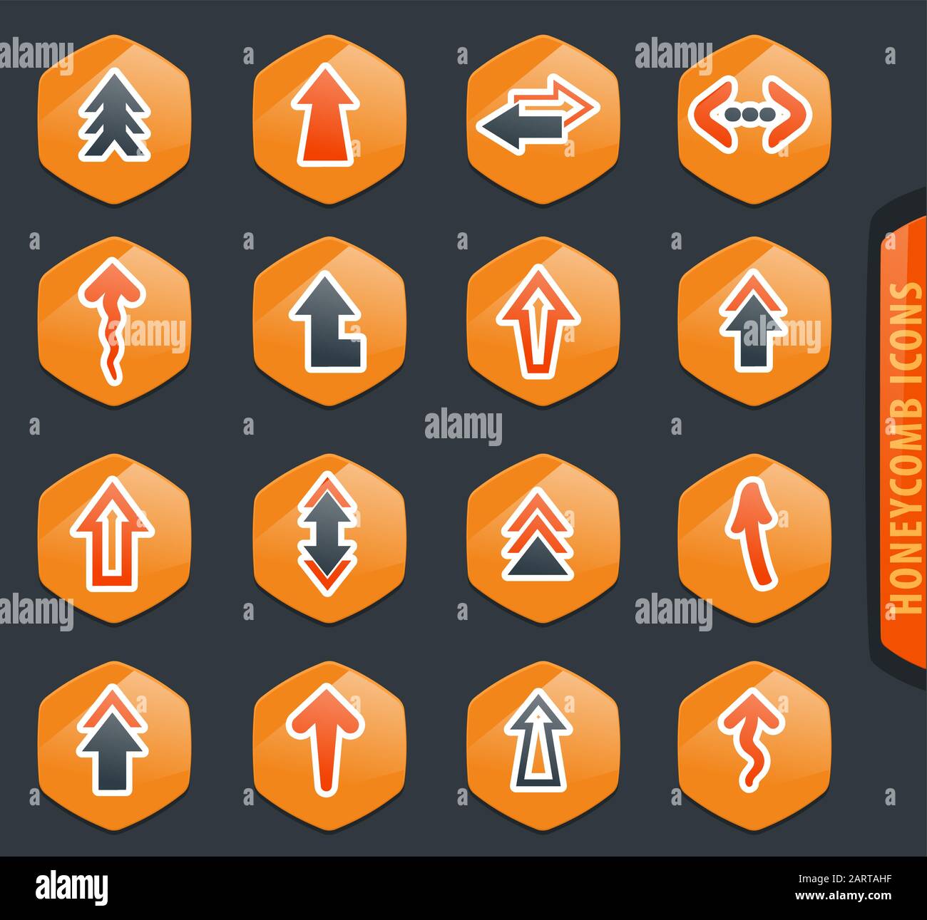 Arrows icons set Stock Vector Image & Art - Alamy