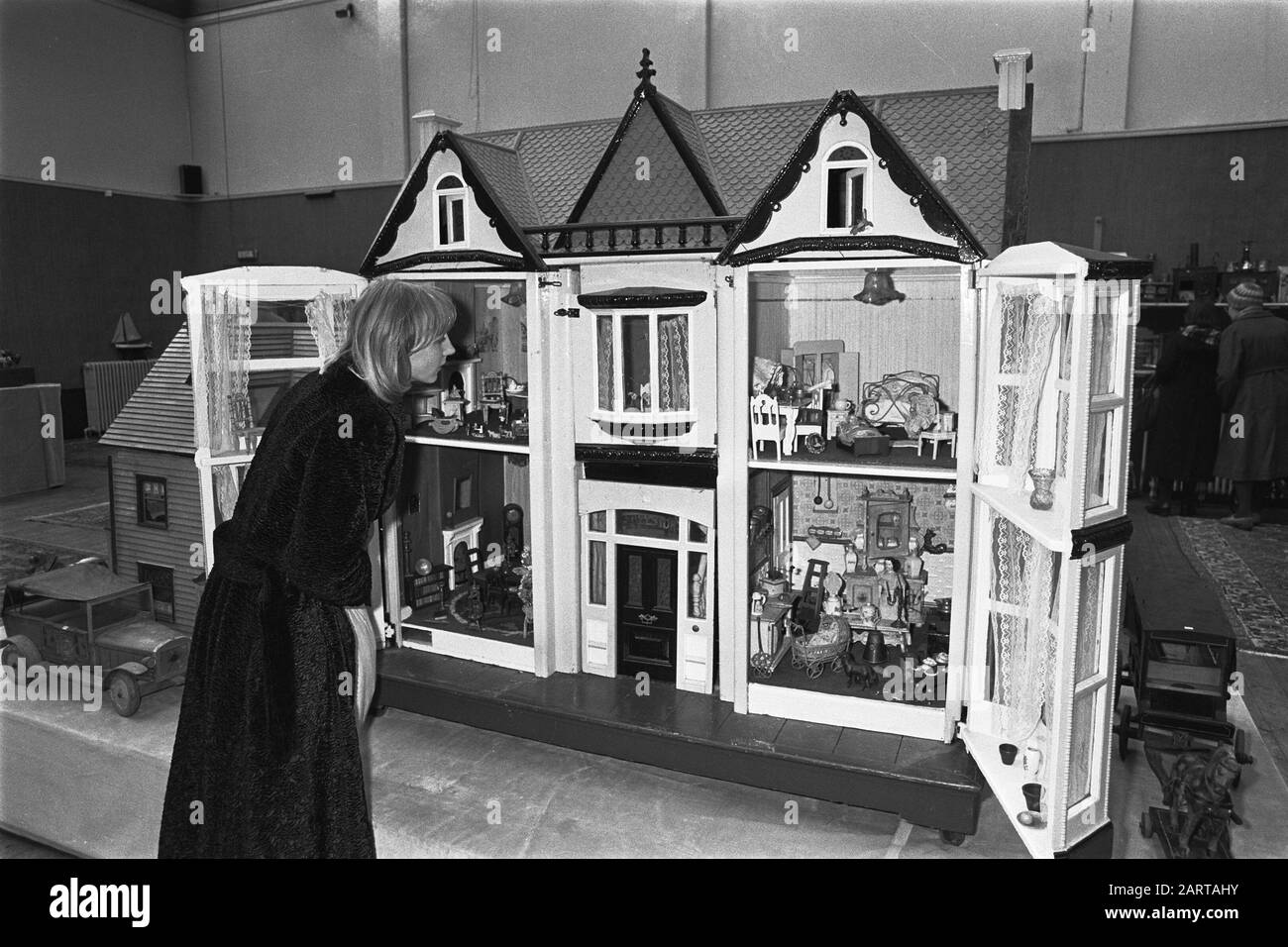 black doll house