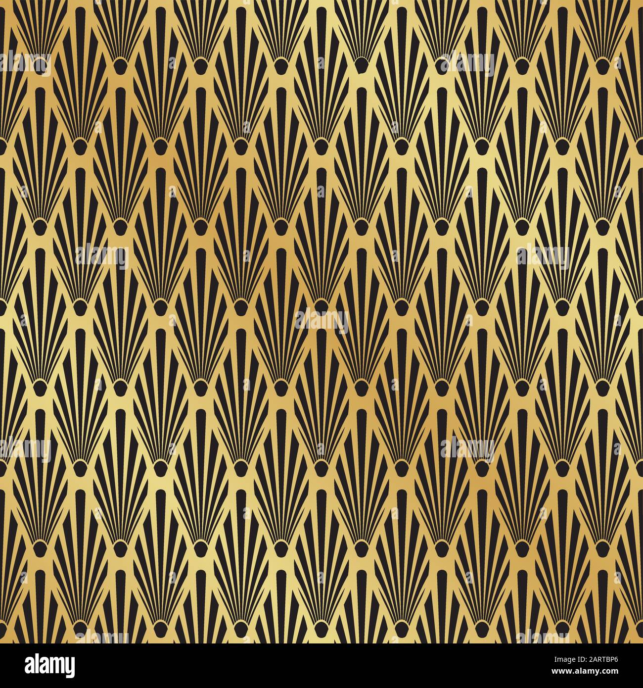 Abstract Seamless Black and White Art Deco Vector Pattern Stock Vector ...