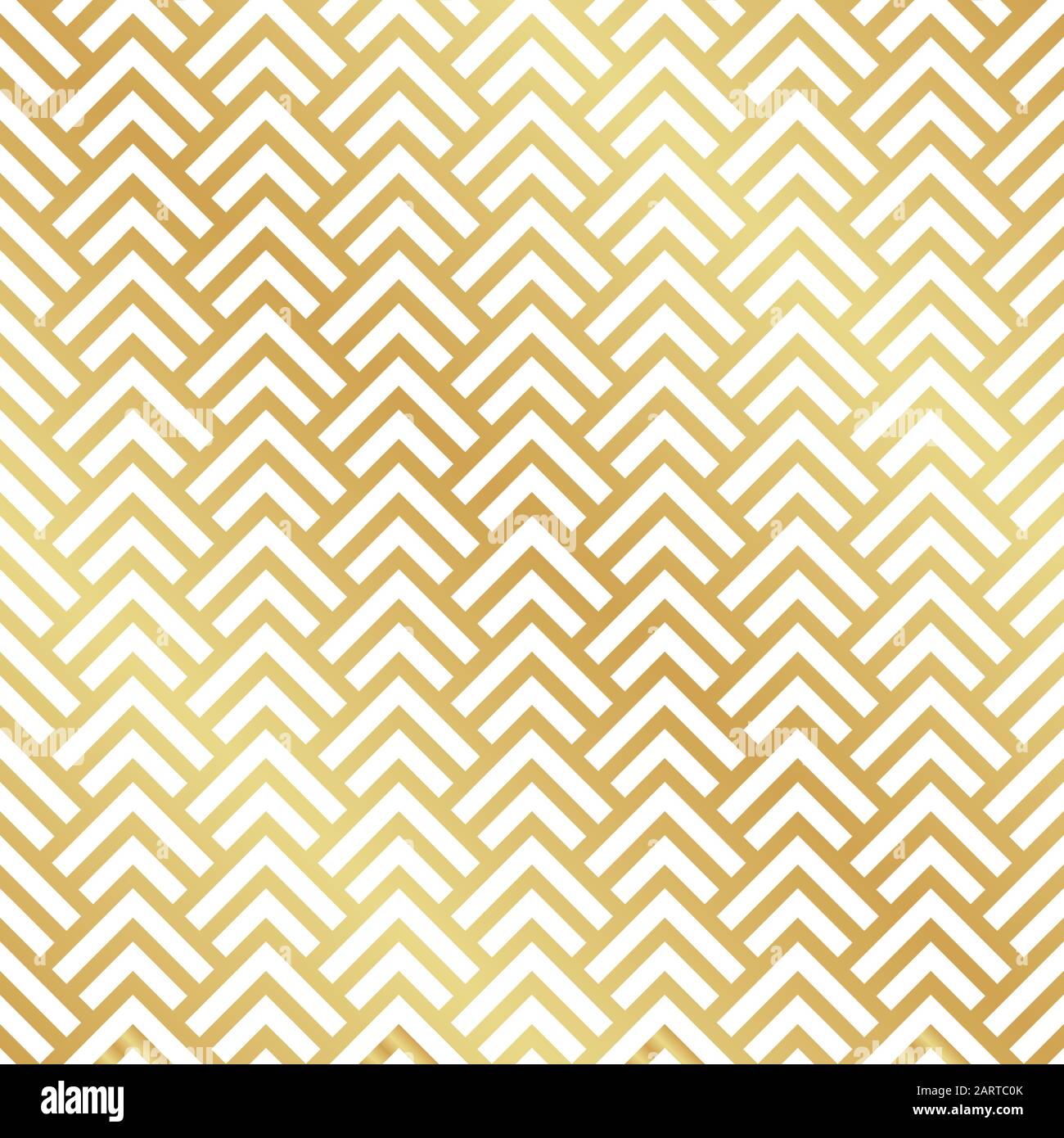 Seamless gold Art Deco herringbone pattern. Abstract geometric vector pattern background. Stock Vector