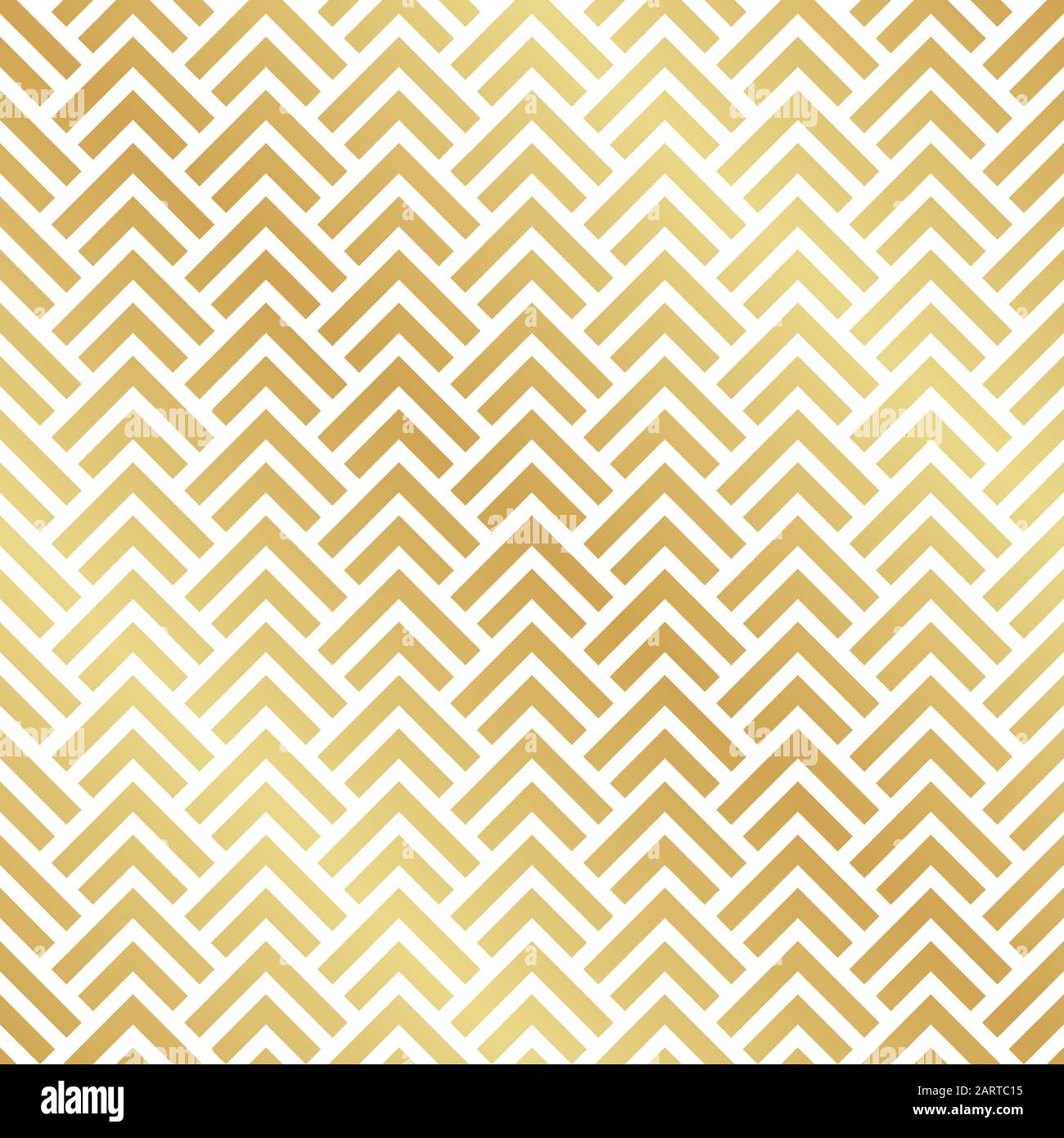 Seamless gold Art Deco herringbone pattern. Abstract geometric vector pattern background. Stock Vector