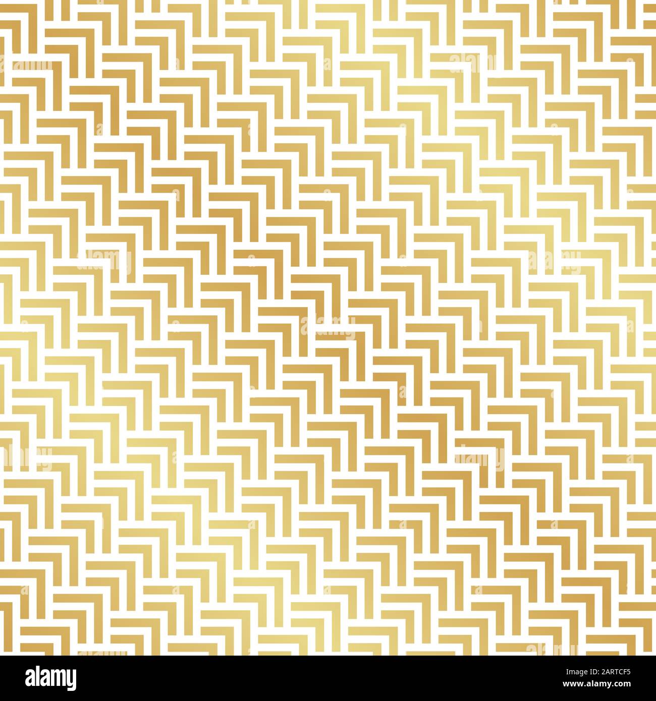 Seamless gold art deco herringbone pattern abstract geometric vector