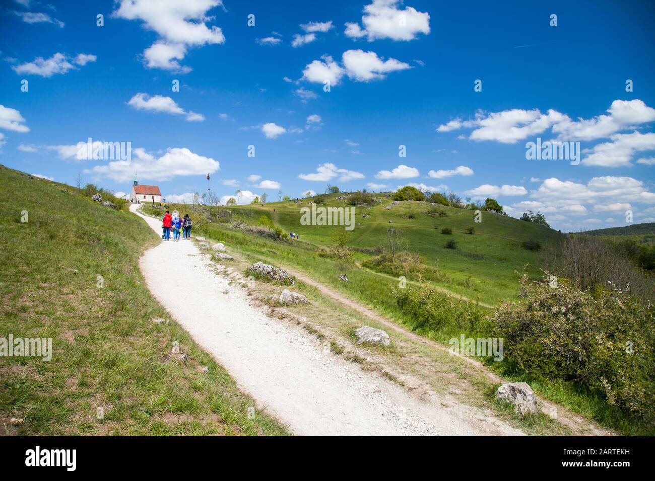 Walberla mountain in middle franconia, Germany Stock Photo