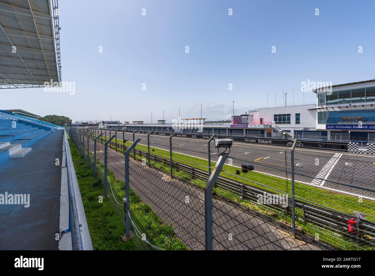 Visiting Autódromo Fernanda Pires da Silva, Portugal Stock Photo