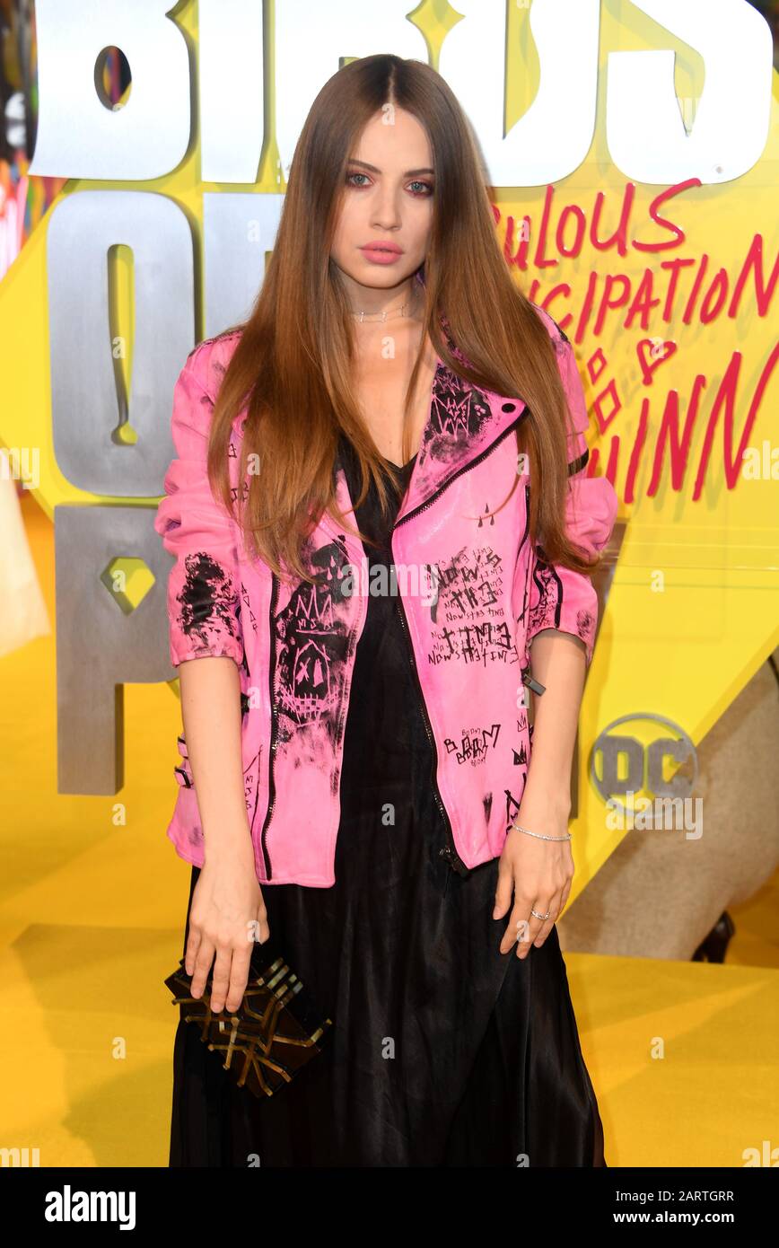 Xenia Tchoumi attending the world premiere of Birds of Prey and the Fantabulous Emancipation of One Harley Quinn, held at the BFI IMAX, London. Stock Photo
